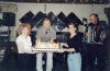 Karrie Steve & Barb;  I couldn't blow out all of the candles.  Just too many!