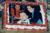 Steve Barb & Shell cake; our birthdays are Steve & Michelle (my sister) April 17th and my wife Barb is April 7th.